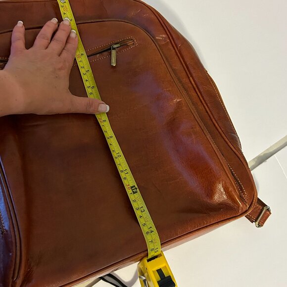 Leather laptop back pack - Picture 10 of 11